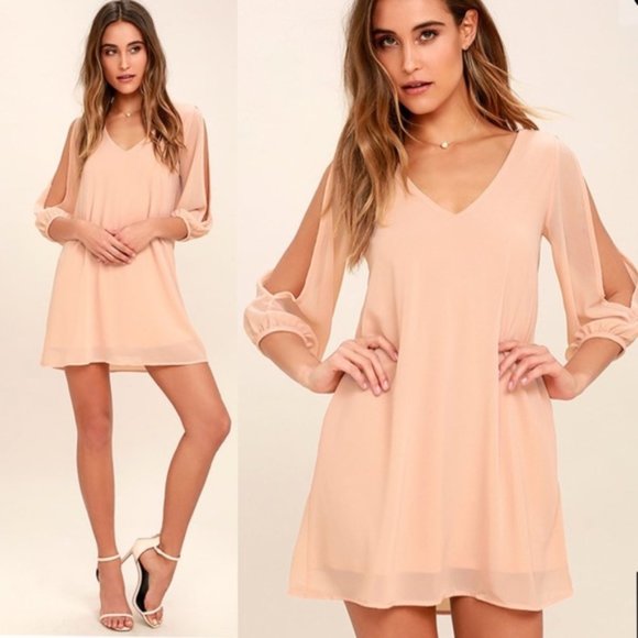 Lulus Dresses & Skirts - LULU’S Shifting Dears Blush Pink Dress